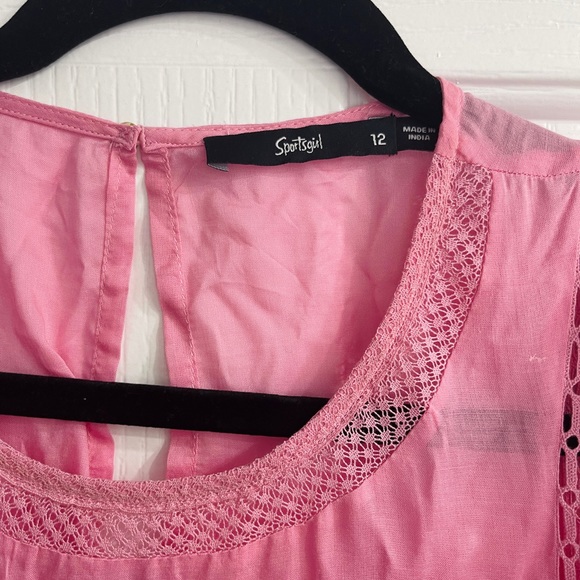Sportsgirl pink baby doll style blouse - Picture 3 of 4